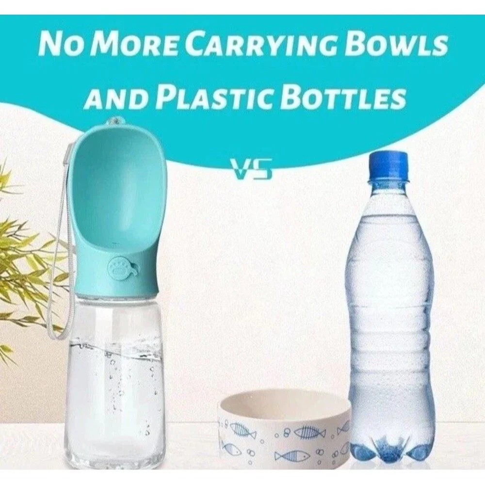 Pet Care Cup Water Bottle, Leak Proof Portable Travel Dog Water Dispenser